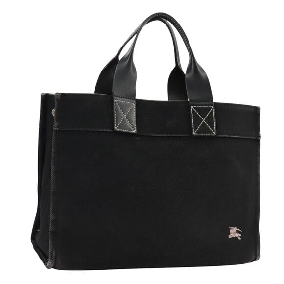 Burberry Blue Label Hand Bag Canvas Black - Picture 1 of 16